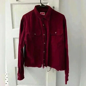 Wrangler Women's Red Button Down Shirt